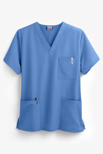 Blusa m&eacute;dica unisex Cherokee Workwear con 3 bolsillos y cuello en V
