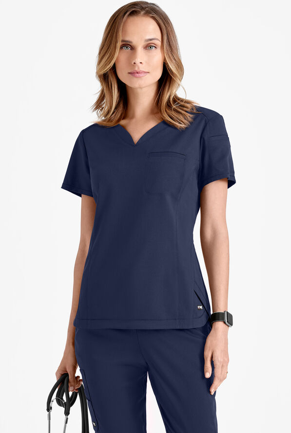 Grey's Anatomy Spandex STRETCH Capri Women's 2Pocket RibKnit Back