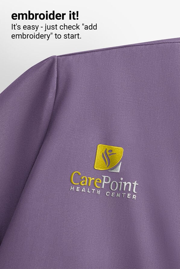 ReSurge Diamond Women's 3-Pocket V-Neck Tuck In / Wear Out Scrub Top - Purple Dusk - 9