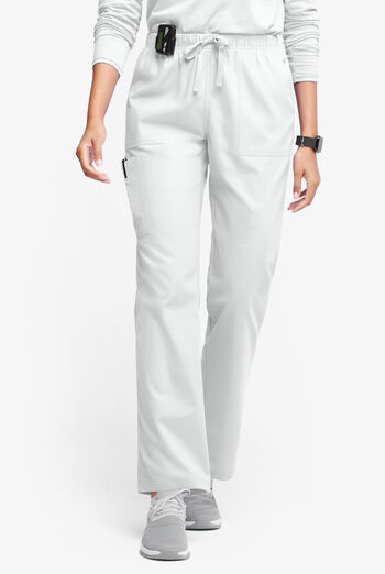 Pantalón médico Butter-Soft Originals de tiro medio estilo cargo con piernas rectas y 7 bolsillos para mujer