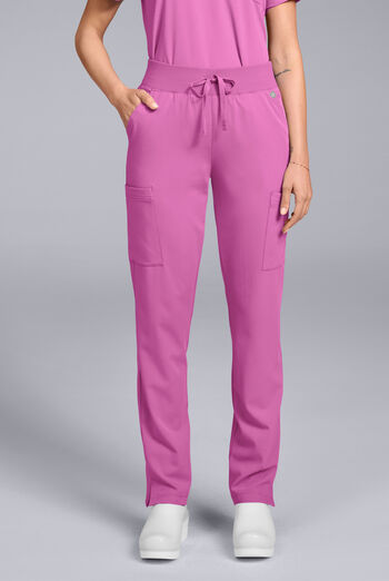 Pantal&oacute;n m&eacute;dico Hypothesis Base estilo cargo con piernas rectas y 7 bolsillos para mujer