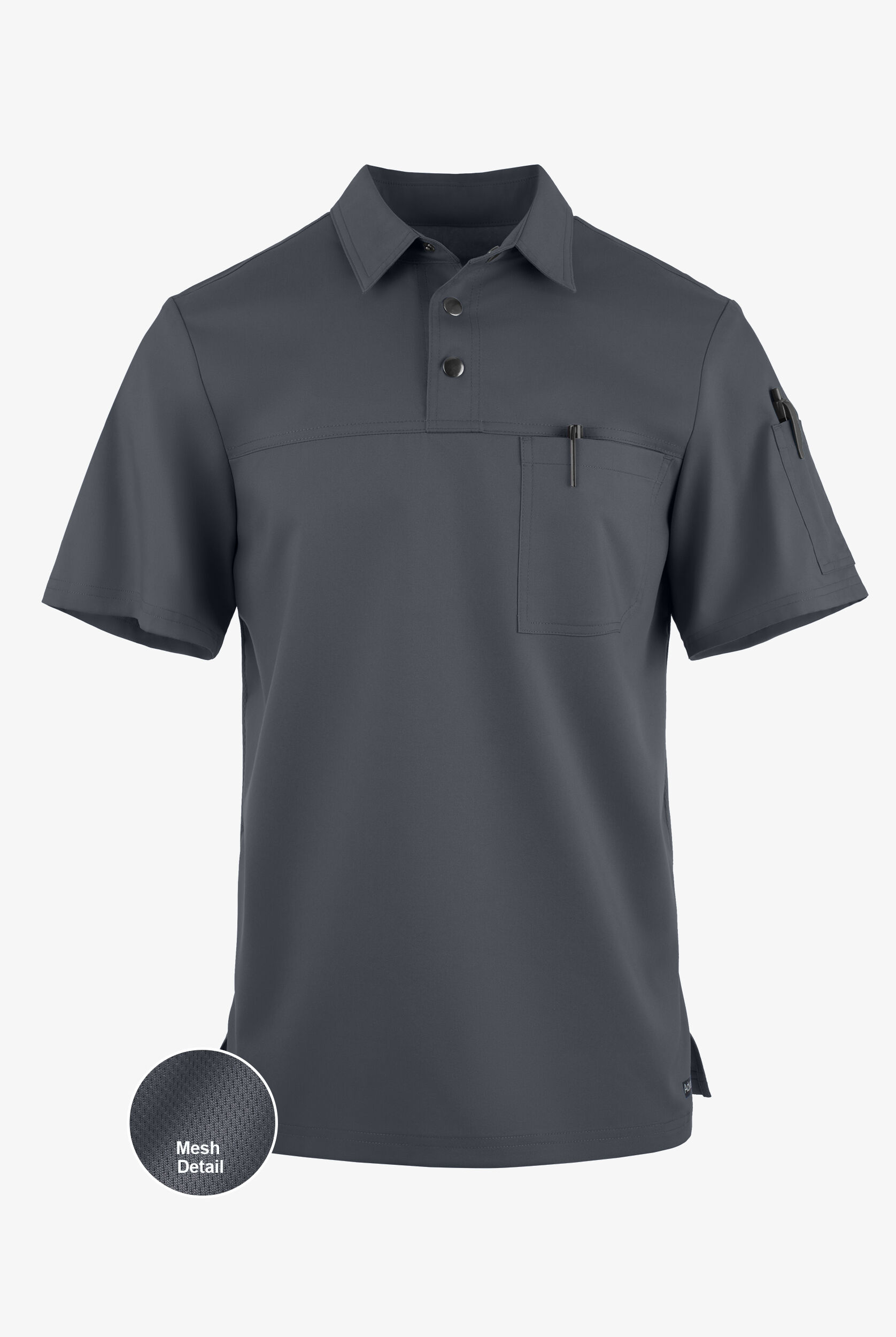 Camiseta médica Advantage STRETCH estilo polo para hombre, Camisas Médicas  UA para Hombre