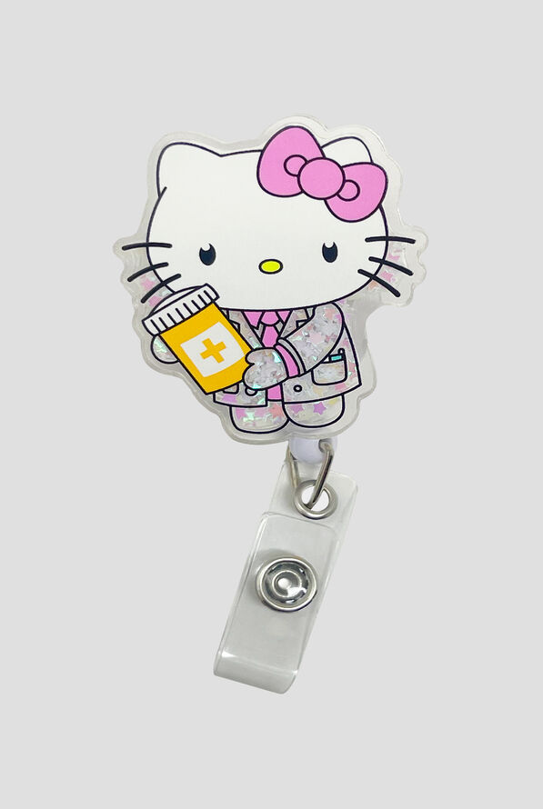 Cutieful Pharmacist Hello Kitty Shaker ID Badge Holder - null - 1