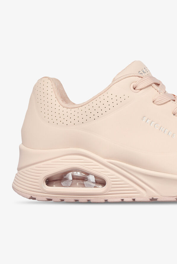 Zapatillas deportivas Skechers Street Uno Frosty Kicks Light Pink Durabuck con cordones para mujer - null - 4