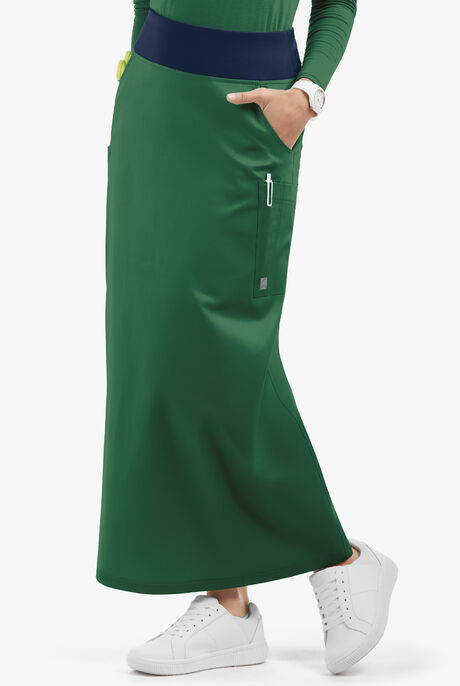 Butter-Soft STRETCH Women's 3-Pocket Ankle Length Scrub Skirt