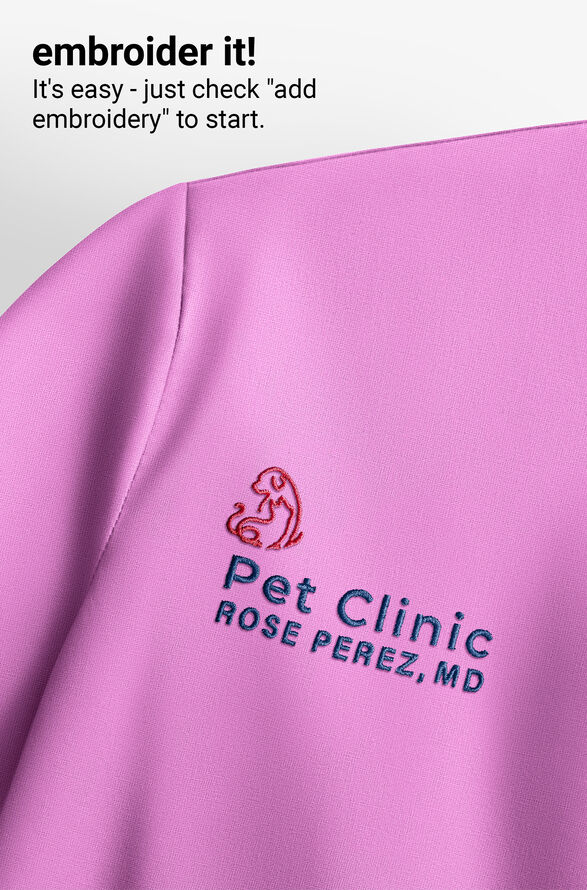 koi Basics Ari Women's 1-Pocket STRETCH Dolman Sleeve Mandarin Collar Scrub Top - Bloom Lavender - 6