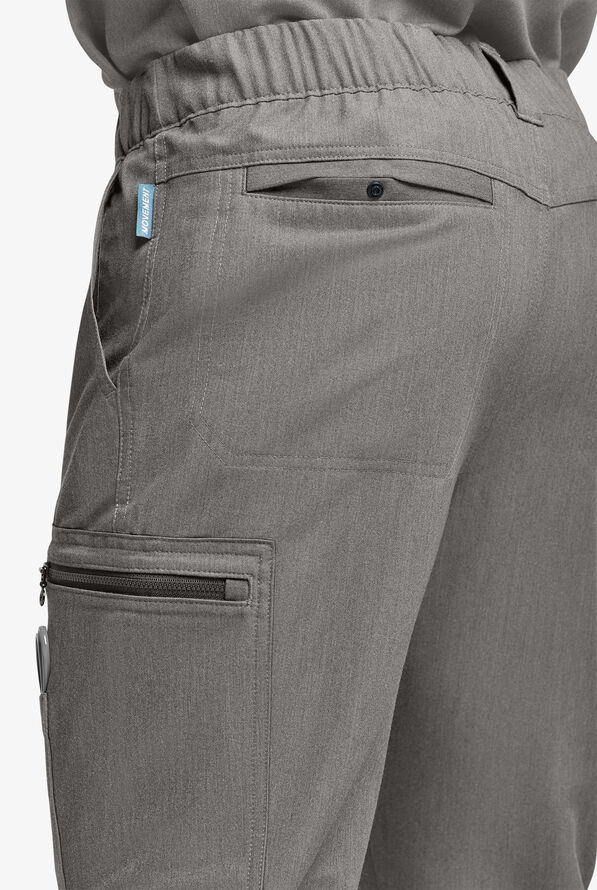 Pantal&oacute;n m&eacute;dico Movement by Butter-Soft STRETCH estilo cargo con 8 bolsillos para hombre - Graphite Heather - 6