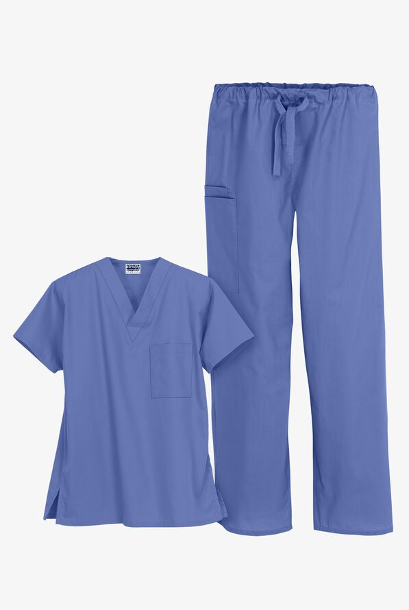 UA Strictly Scrubs Unisex Scrub Set - Ceil Blue - 1