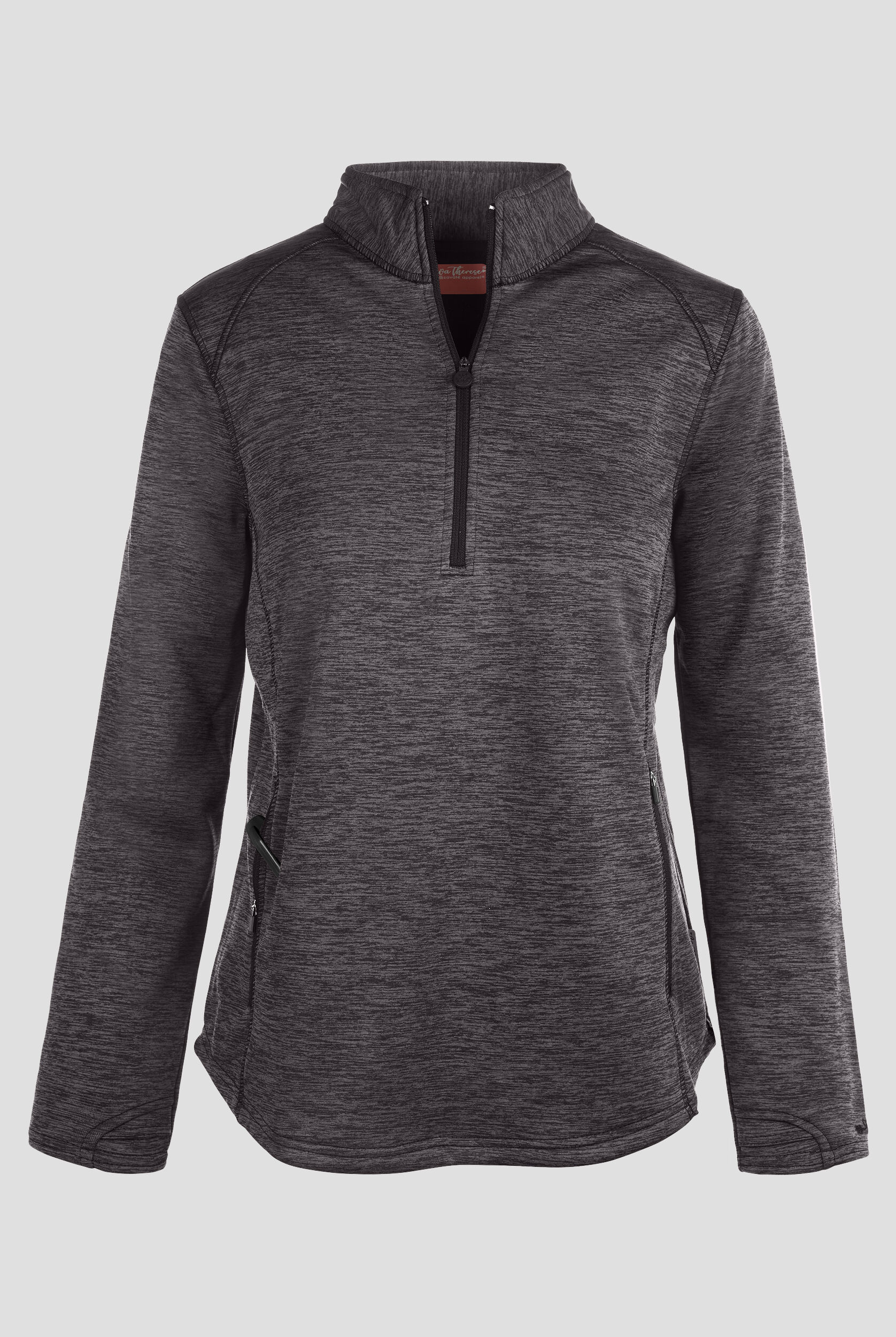 Zavate Ava Therese Women's 2-Pocket Half Zip Pullover Fleece Scrub