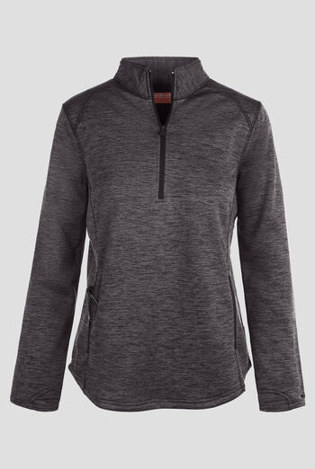 Jersey m&eacute;dico Zavate Ava Therese de felpa con media cremallera y 2 bolsillos para mujer