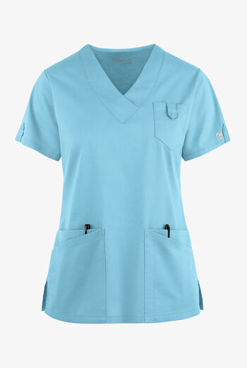 Butter-Soft STRETCH Women's 6-Pocket V-Neck Scrub Top