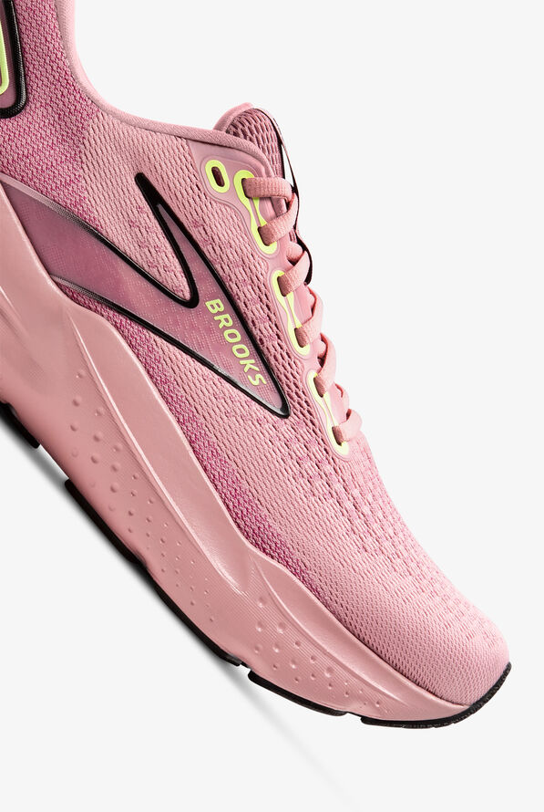 Brooks Women's Glycerin 21 Zephyr/Violet/Green Athletic Lace Up Nursing Shoes - null - 3