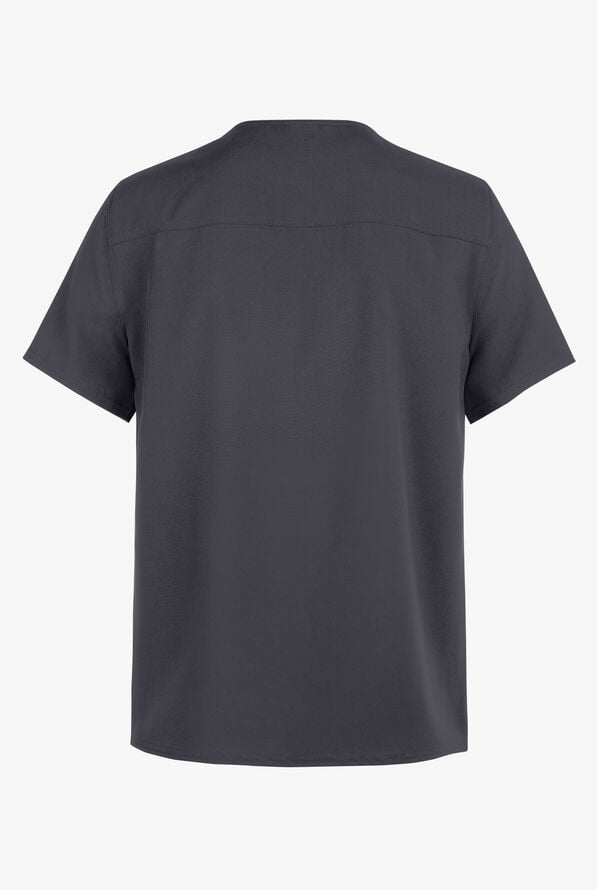 Dickies EDS NXT Men's 1-Pocket Tuck In Round Neck Scrub Top - Pewter - 2