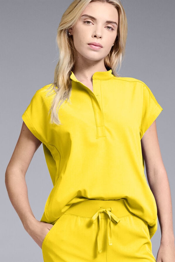 Hypothesis Women's Meta Oversized Dolman Sleeve Scrub Top - Chroma - 1