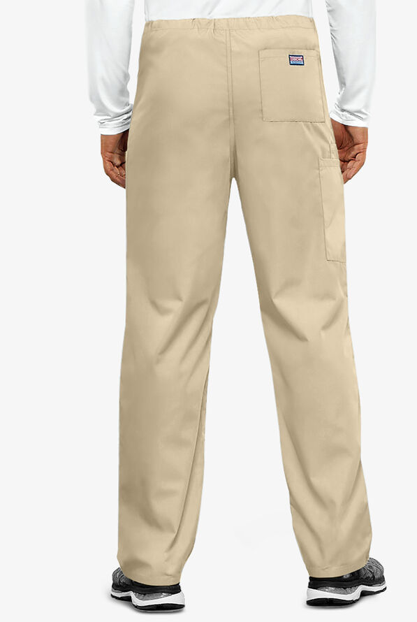 Cherokee Workwear Unisex 3-Pocket Drawstring Scrub Pants - Khaki - 2