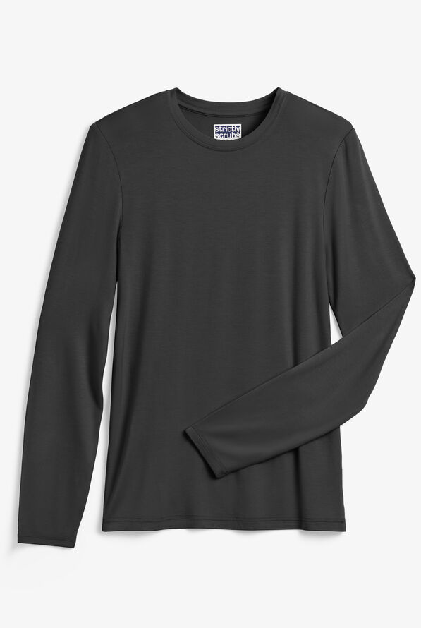 Strictly Scrubs STRETCH Women's Long Sleeve Knit Underscrub - Pewter - 1