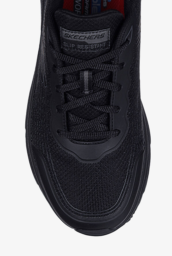 Skechers Work Men's Max Cushioning Elite SR Athletic Lace Up Shoes - Black - 3