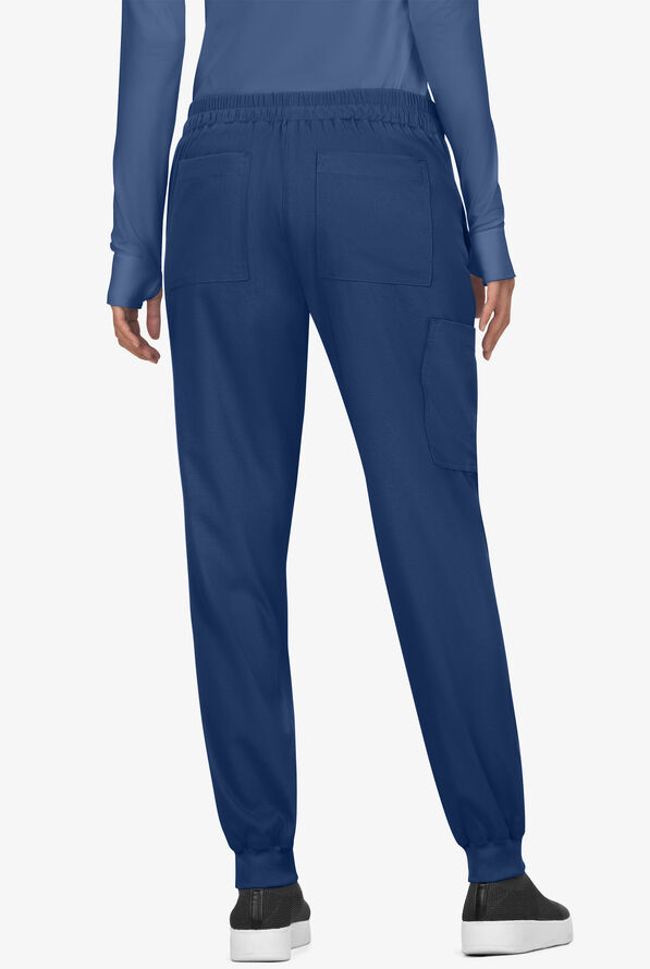 UA Exclusive koi Basics Harley Women's 6-Pocket STRETCH Jogger Scrub Pants - Navy - 2