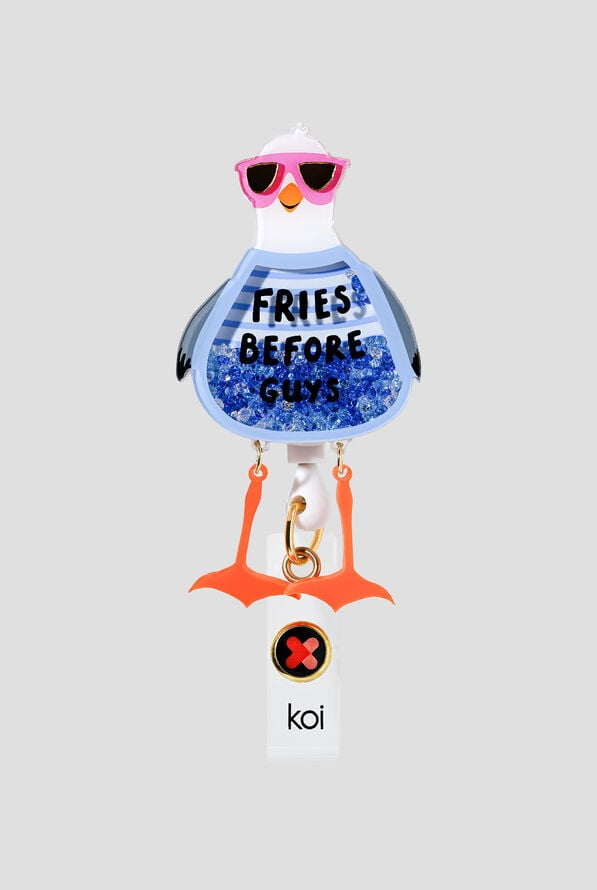 koi Fries before Guys Shaker ID Badge Holder - null - 1