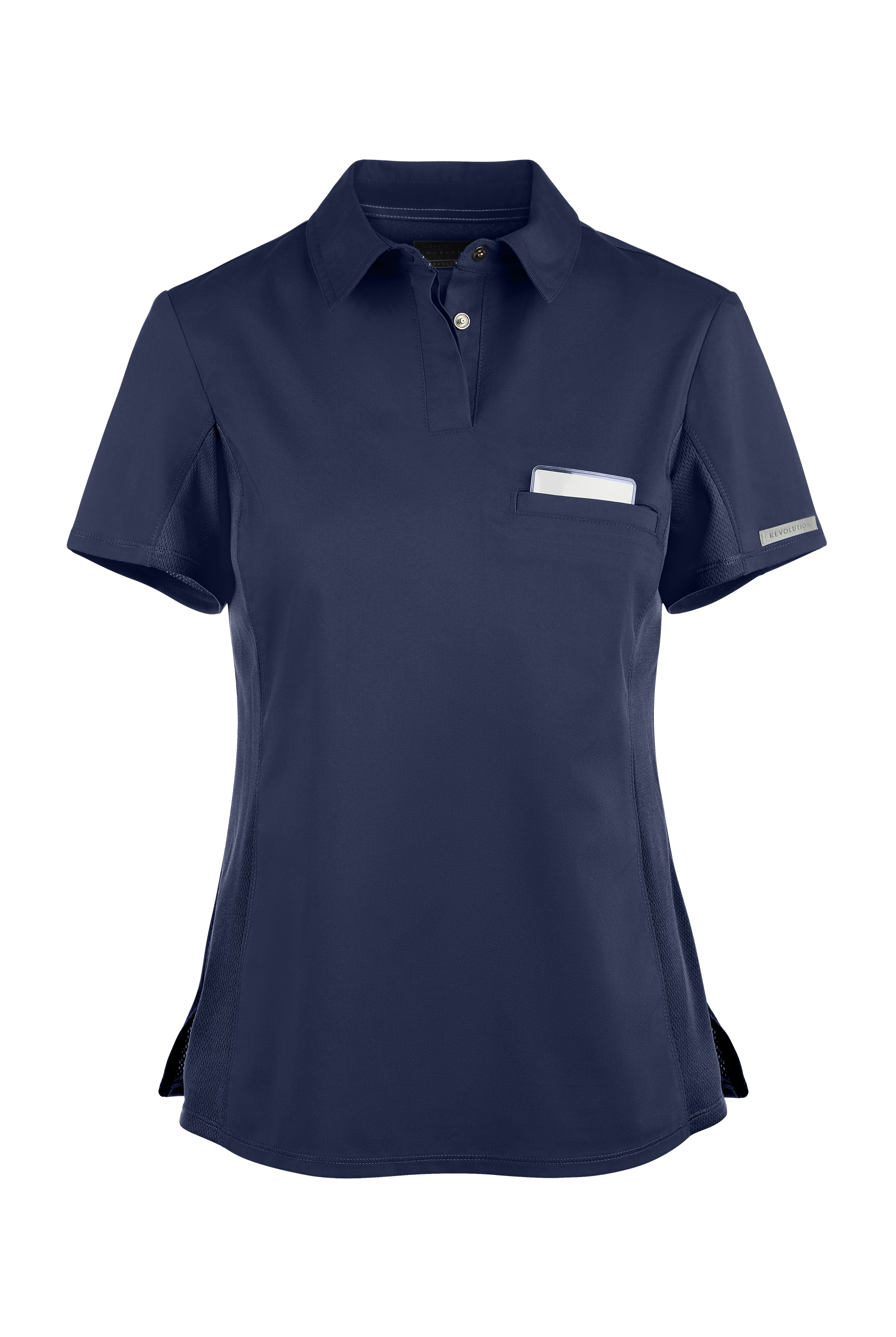 Snap Front Polo Scrub Top, Polo Scrubs