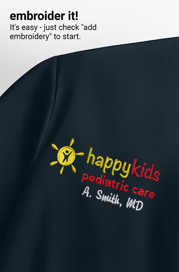 Carhartt Cross-Flex Force Women's 1-Pocket STRETCH Knit Panel Tuck In Scrub Top - Navy - 3