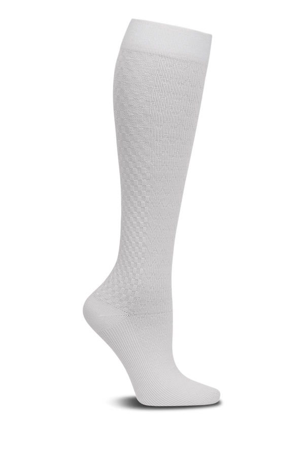 Cherokee True Support Women's 10-15 mmHg Light Compression Socks - White - 1