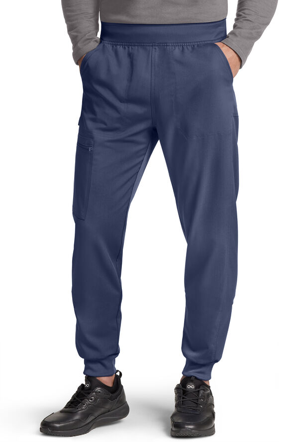Dickies Balance Men's 5-Pocket STRETCH Cargo Jogger Scrub Pants - Short - Navy - 1