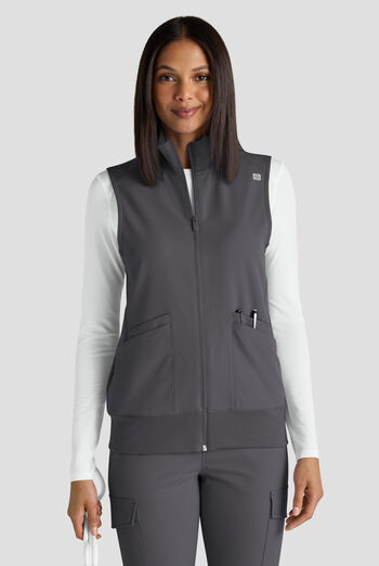 ReSurge Ebro Women's 6-Pocket Zip Front Stand Scrub Vest