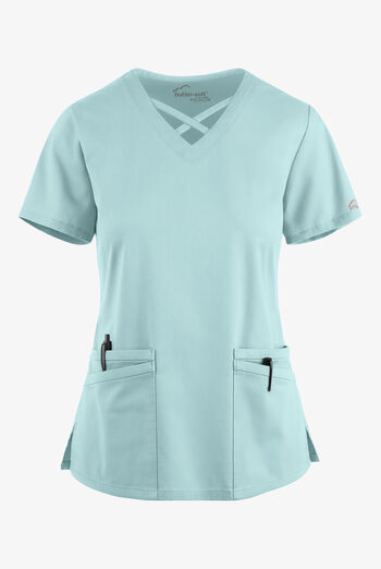 Butter-Soft STRETCH Women's 4-Pocket Crisscross Scrub Top
