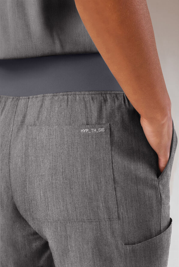 Hypothesis Women's Base 7-Pocket Straight Leg Cargo Scrub Pant - Graphite - 6