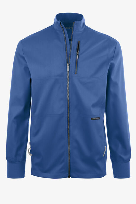 Advantage STRETCH Men's 4-Pocket Zip Front Warm-Up Scrub Jacket