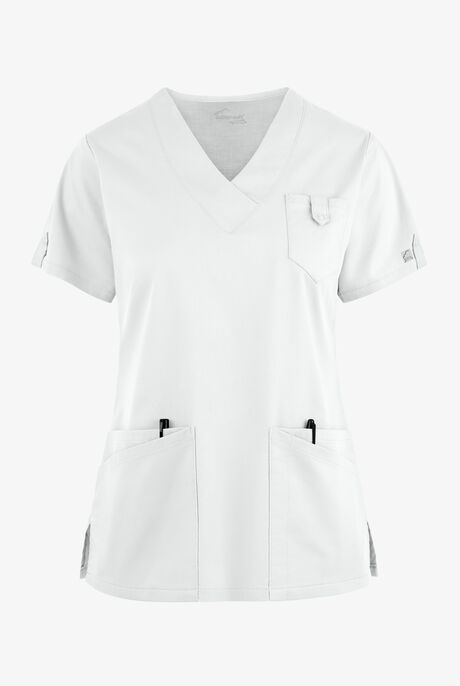 Butter-Soft STRETCH Women's 6-Pocket V-Neck Scrub Top
