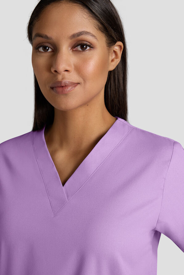 Conjunto de uniforme m&eacute;dico Strictly Scrubs con 4 bolsillos para mujer - Orchid - 3