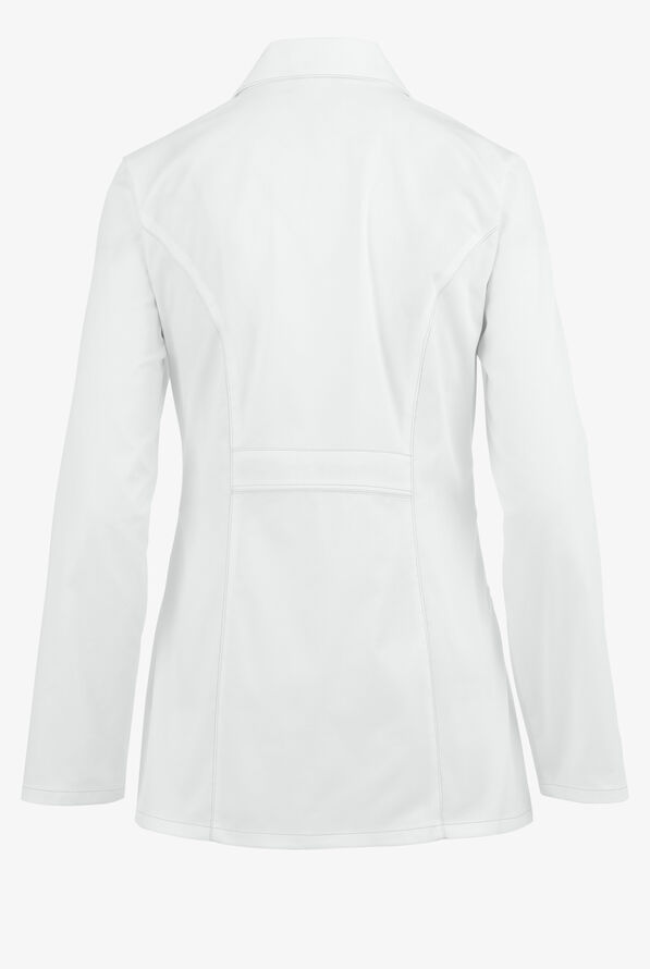 Dickies Gen Flex Women's 28" 2-Pocket STRETCH Lab Coat - White - 3