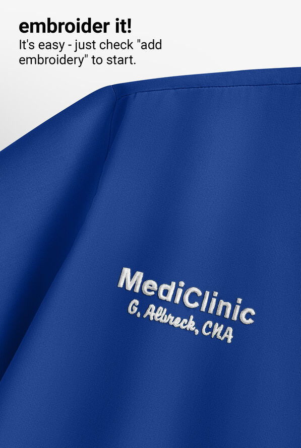 Blusa m&eacute;dica Koi Next Gen Hustle and Hear con cuello en V y 3 bolsillos para mujer - Galaxy - 5