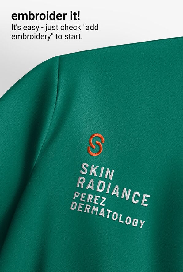 HH Works by Healing Hands Macy Women's 1-Pocket STRETCH Mandarin Collar Tuck In Scrub Top - Hunter - 5