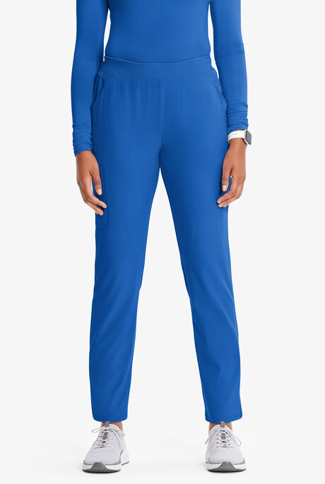 Pantalón médico Infinity GNR8 STRETCH estilo cargo con aberturas en los tobillos y 5 bolsillos para mujer