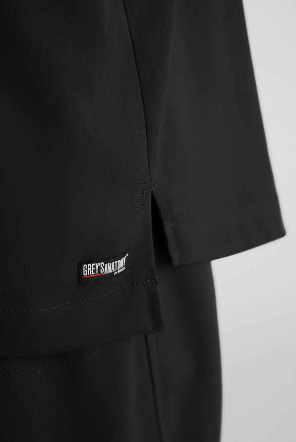 Camisa m&eacute;dica Grey's Anatomy&trade; by Barco Emerge Rhodes STRETCH estilo Henley con cuello redondo y 1 bolsillo para hombre - Black - 6