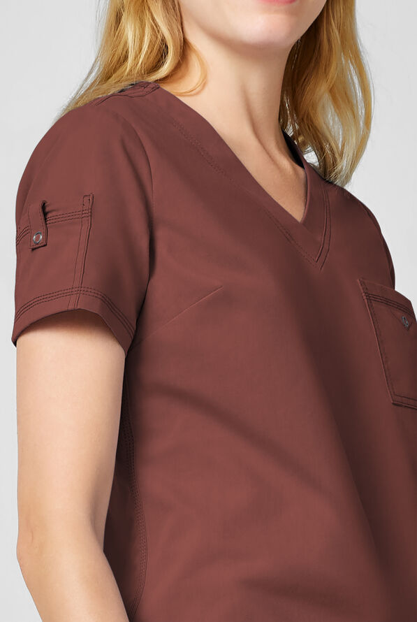 Dickies Forge Women's 2-Pocket Tuck-In V-Neck Scrub Top - Terrain - 2