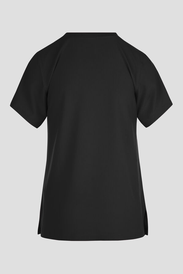 Carhartt Cross-Flex Force Women's 1-Pocket STRETCH Knit Trim Crew Neck Scrub Top - Black - 2