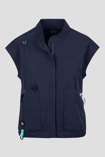 koi Solis Eloise Women's 4-Pocket STRETCH Zip Front Scrub Vest