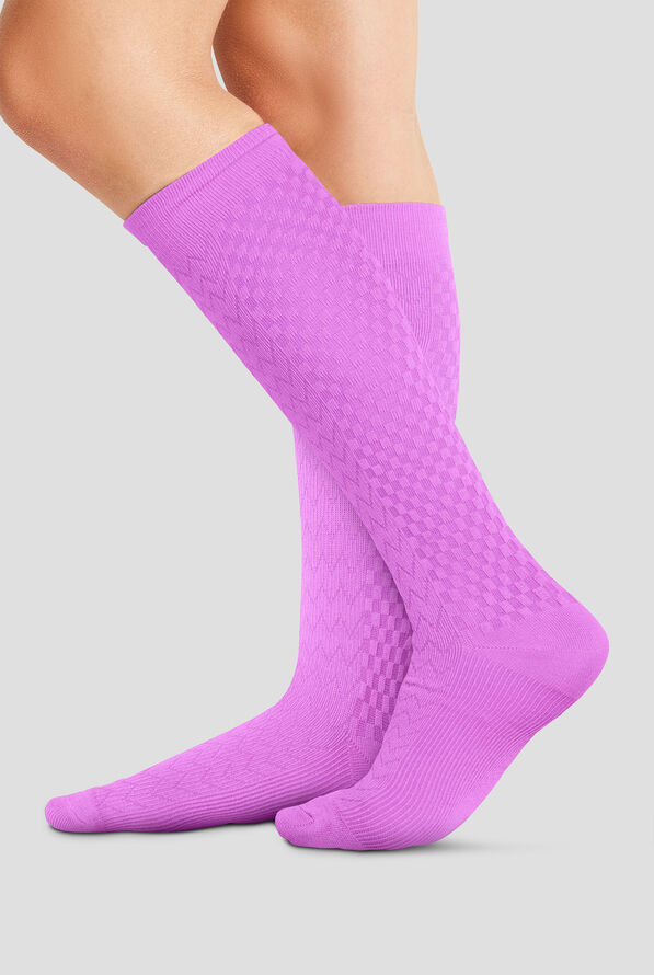 Cherokee True Support Women's 10-15 mmHg Light Compression Socks - Sweet Berry - 3