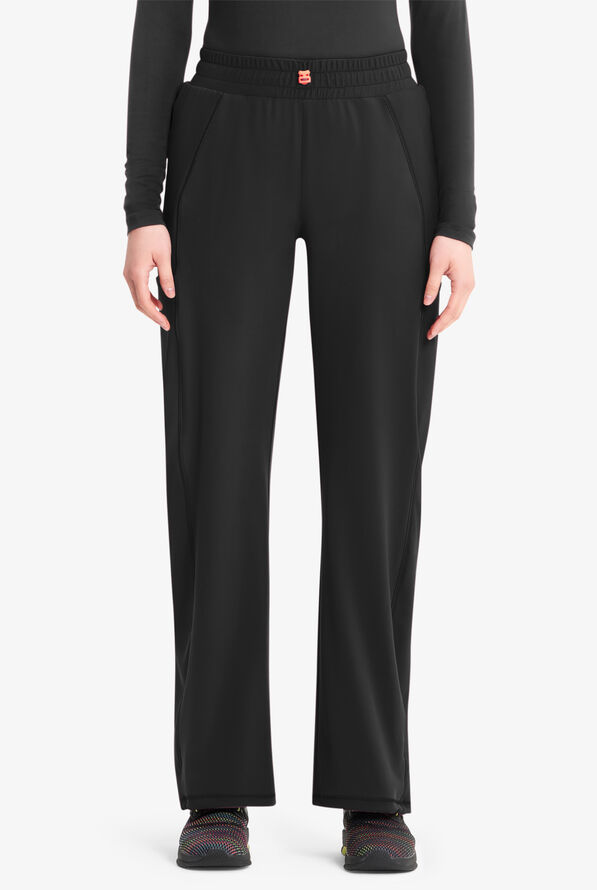 Pantalón médico Infinity GNR8 STRETCH estilo jogger con 5 bolsillos para mujer - Black - 1