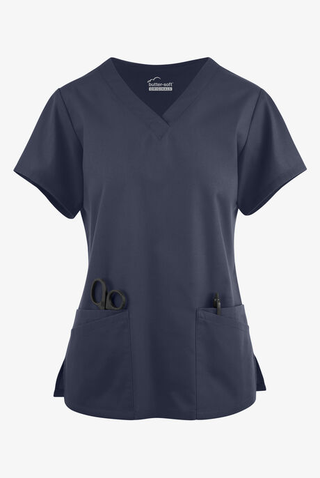 Butter-Soft Originals Women's 6-Pocket V-Neck Scrub Top