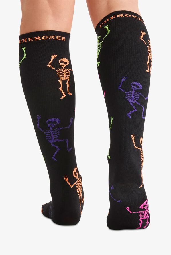 Cherokee Women's Dancing Skeletons 10-15 mmHg Light Compression Socks - null - 2