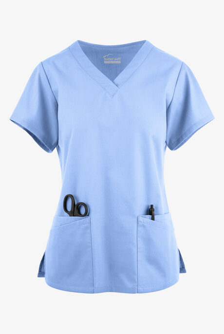 Butter-Soft Originals Women's 6-Pocket V-Neck Scrub Top