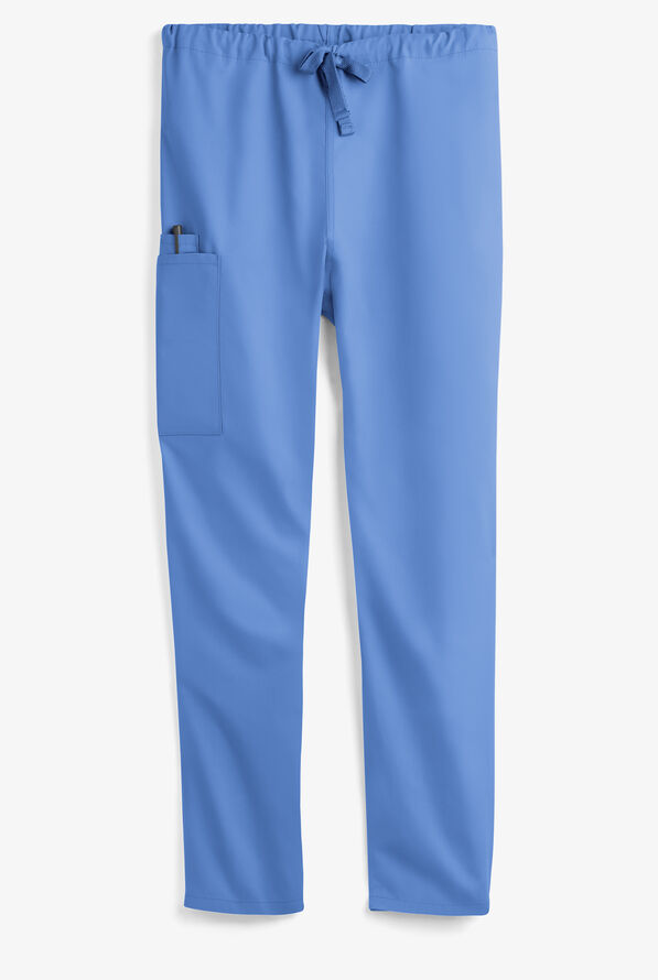 UA Best Buy Scrubs Unisex 3-Pocket Drawstring Pant - Ceil Blue - 1