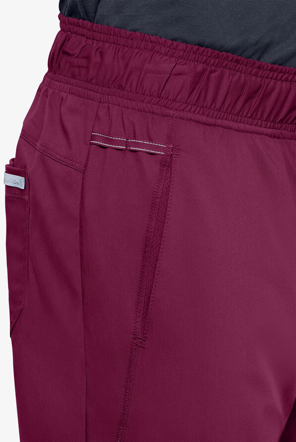 Cherokee Workwear Revolution Men's 5-Pocket STRETCH Jogger Scrub Pants - Wine - 4
