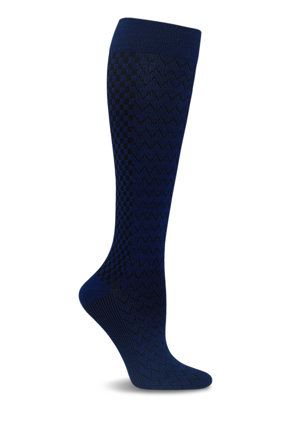 Cherokee True Support Women's 10-15 mmHg Light Compression Socks - Midnight - 1