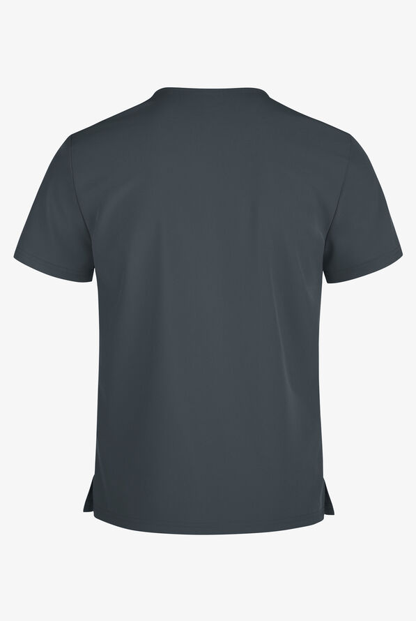 Easy STRETCH Riley Unisex 3-Pocket V-Neck Scrub Top - Pewter - 3